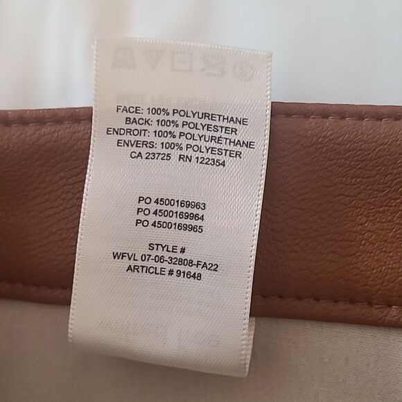 Wilfred Free Lucy Vegan Leather Utility Pants Chestnut Brown Size 10 - Picture 13 of 14